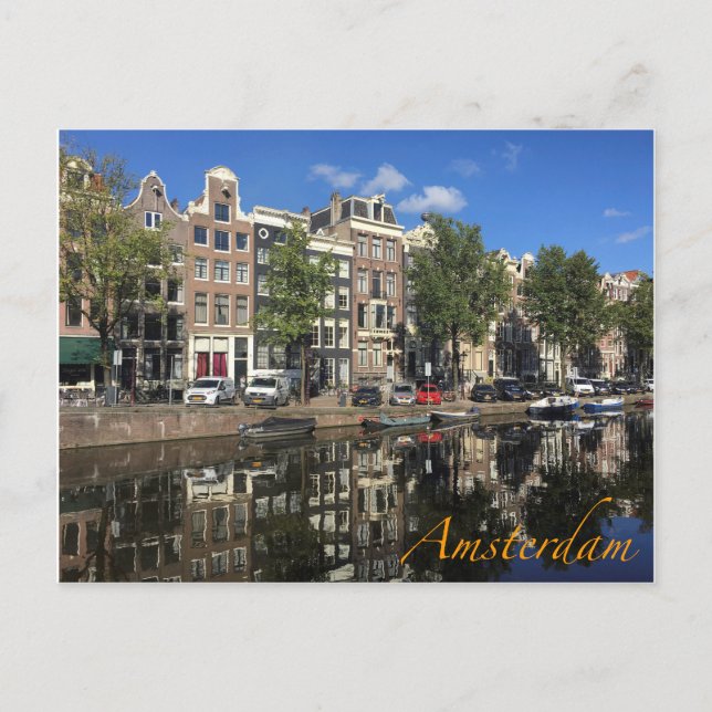 Amsterdam Canal front Postcard (Front)