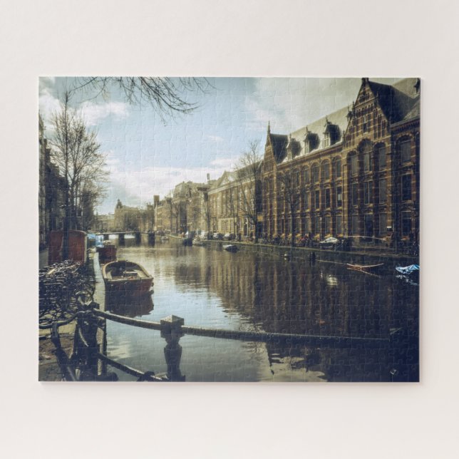 Amsterdam Canal   Jigsaw Puzzle (Horizontal)