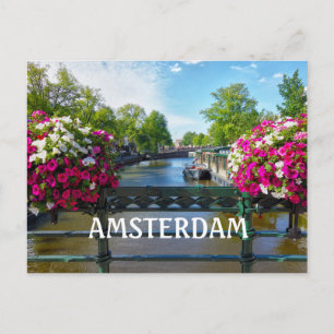 Amsterdam Canal Postcard