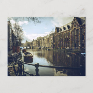 Amsterdam Canal Postcard