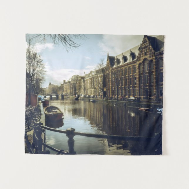 Amsterdam Canal   Tapestry (Front (Horizontal))