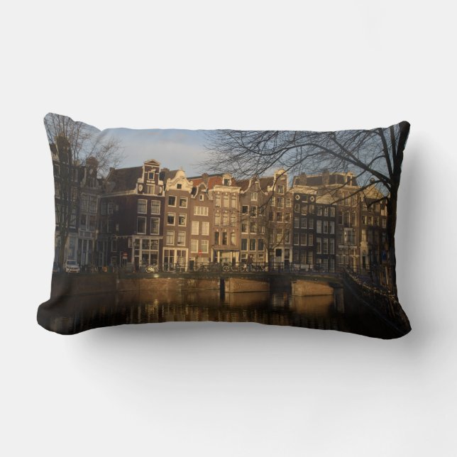 Amsterdam canals lumbar cushion (Front)