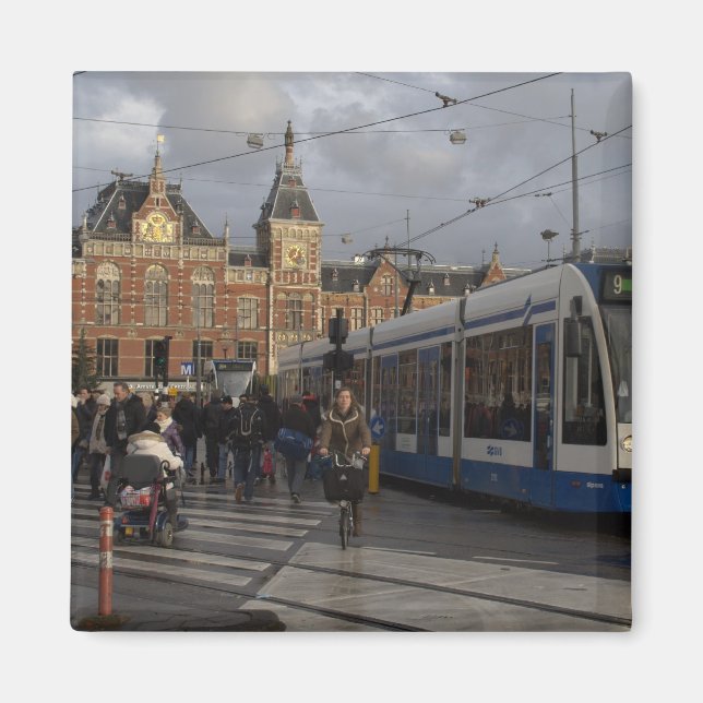 Amsterdam Central Station Magnet (Front)