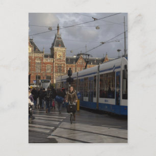 Amsterdam Central Station Postcard