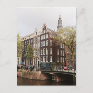 Amsterdam Centrum Canal Postcard