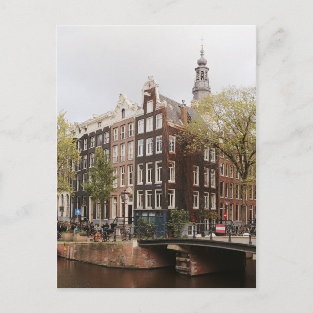 Amsterdam Centrum Canal Postcard (Front)