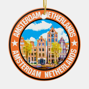 Amsterdam                                          ceramic ornament