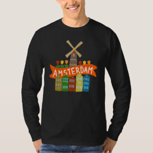 Amsterdam City Netherlands souvenir for men women T-Shirt
