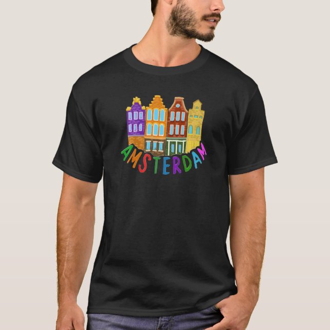 Amsterdam City Netherlands souvenir  for men women T-Shirt (Front)