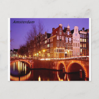 Amsterdam--City of lights [kan.k]. Postcard