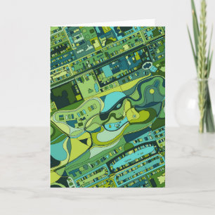 Amsterdam City Structure Map Card