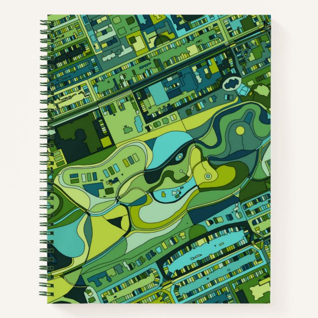 Amsterdam City Structure Map Notebook (Front)