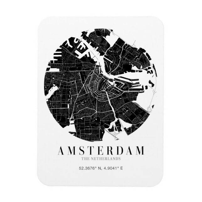 Amsterdam Citymap Magnet (Vertical)