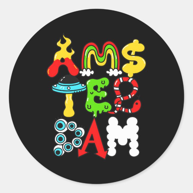 Amsterdam Classic Round Sticker (Front)