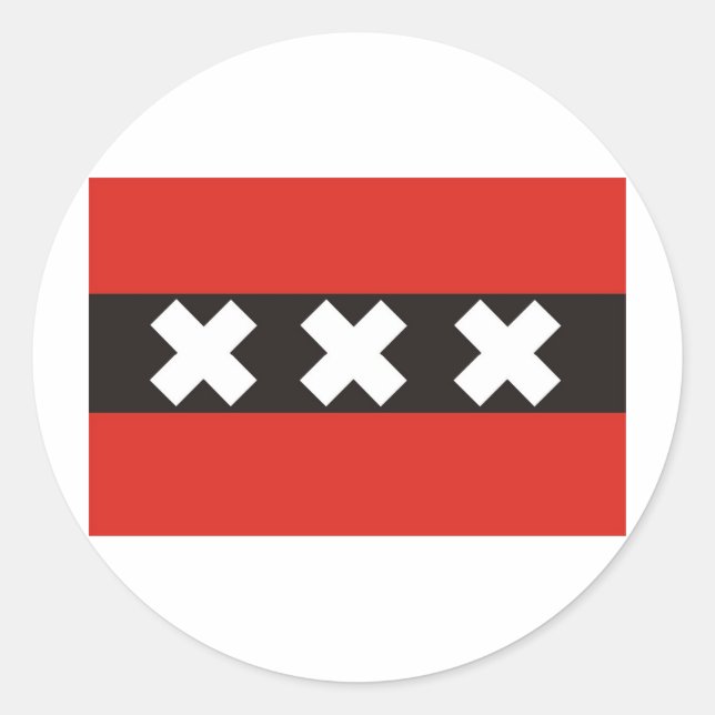 Amsterdam Classic Round Sticker (Front)