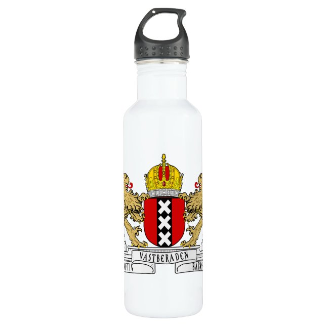 Amsterdam Coat of Arms 710 Ml Water Bottle (Front)