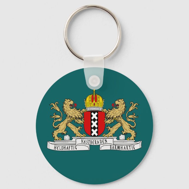 Amsterdam coat of arms key ring (Front)
