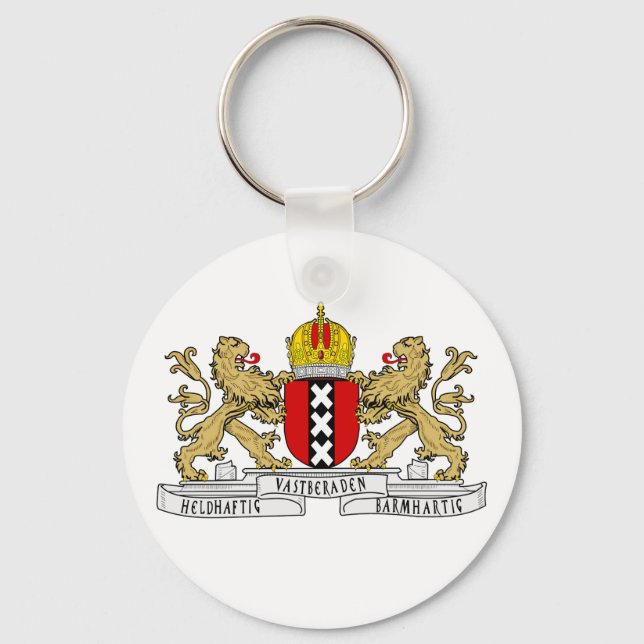 Amsterdam Coat of Arms Key Ring (Front)