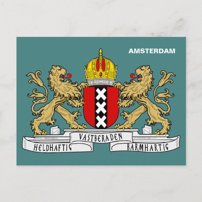 Amsterdam Coat of Arms Postcard (Front)