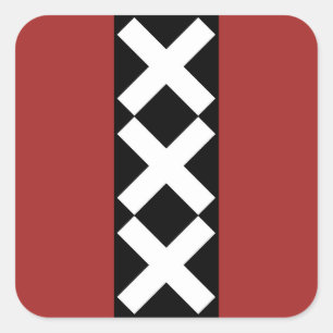 Amsterdam Coat of Arms Square Sticker
