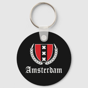 Amsterdam Crest Key Ring