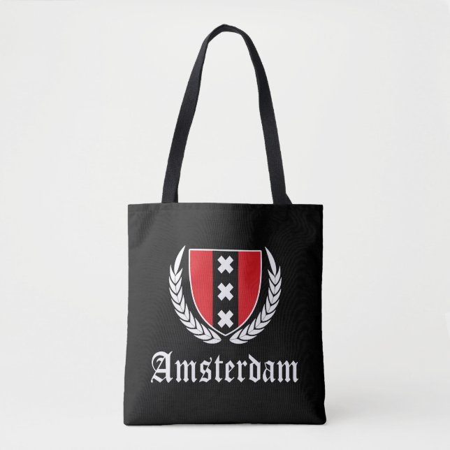 Amsterdam Crest Tote Bag (Front)