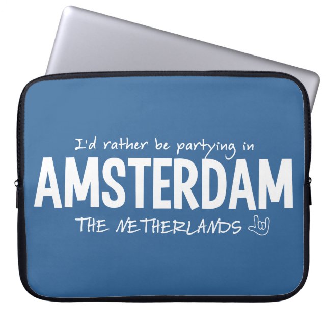 AMSTERDAM custom colour laptop sleeve (Front)