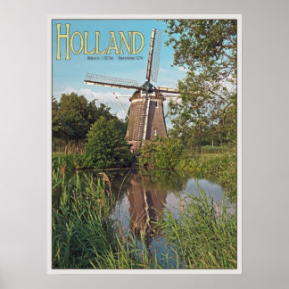 Amsterdam - De 1100 Roe Windmill Poster