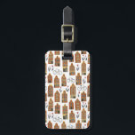 Amsterdam Dutch Houses Tulips Bikes Pattern White Luggage Tag<br><div class="desc">Decorate your kitchen with this awesome bag tag. Makes a great gift for a traveller! You can customise it and add text to the back side too, or your monogram to the front. Be sure to take a look at all the colour options. Check my shop for lots more colours...</div>