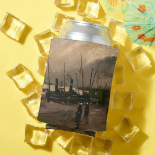 Amsterdam Fishermen's Harbour Storm by Vincent Gog Can Cooler