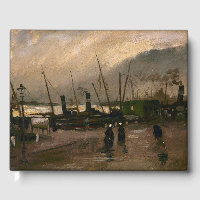 Amsterdam Fishermen's Harbour Storm by Vincent Gog