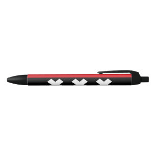 Amsterdam Flag Black Ink Pen