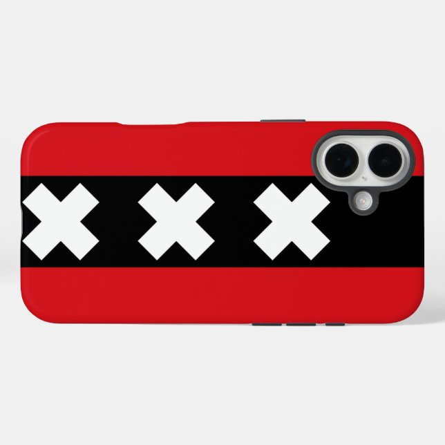 Amsterdam Flag Case-Mate iPhone Case (Back (Horizontal))