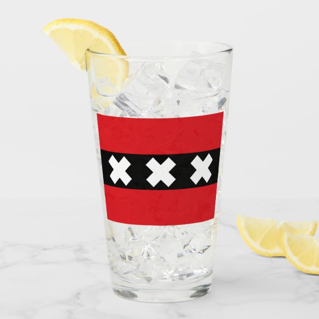 Amsterdam Flag Glass (Front Ice)