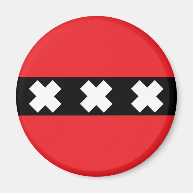 Amsterdam Flag Magnet (Front)