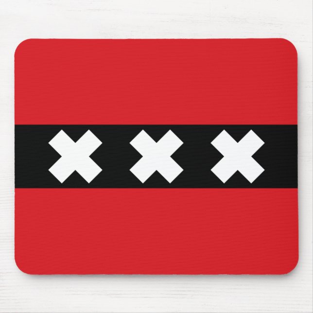 Amsterdam Flag Mouse Pad (Front)