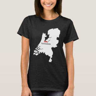 Amsterdam Flag Netherlands Souvenir Dutch Tourist T-Shirt
