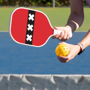 Amsterdam Flag Pickleball Paddle