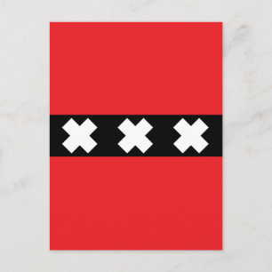 Amsterdam Flag Postcard