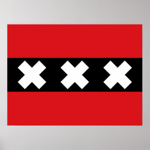 Amsterdam Flag Poster