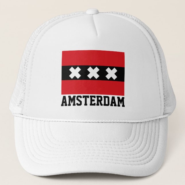 Amsterdam Flag Trucker Hat (Front)