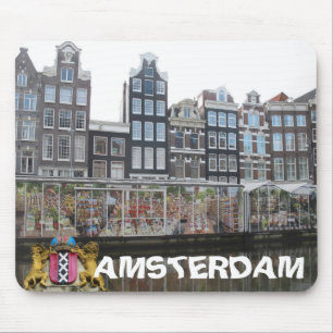 Amsterdam Flower Market Bloemenmarkt Mousepad