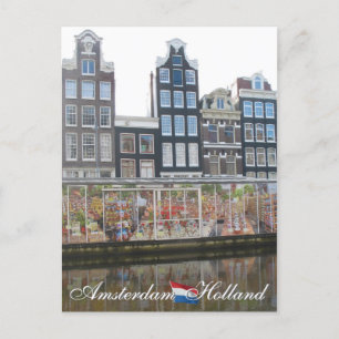 Amsterdam Flower Market Holland Postcard