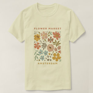 “Amsterdam Flower Market Vintage Tee” T-Shirt