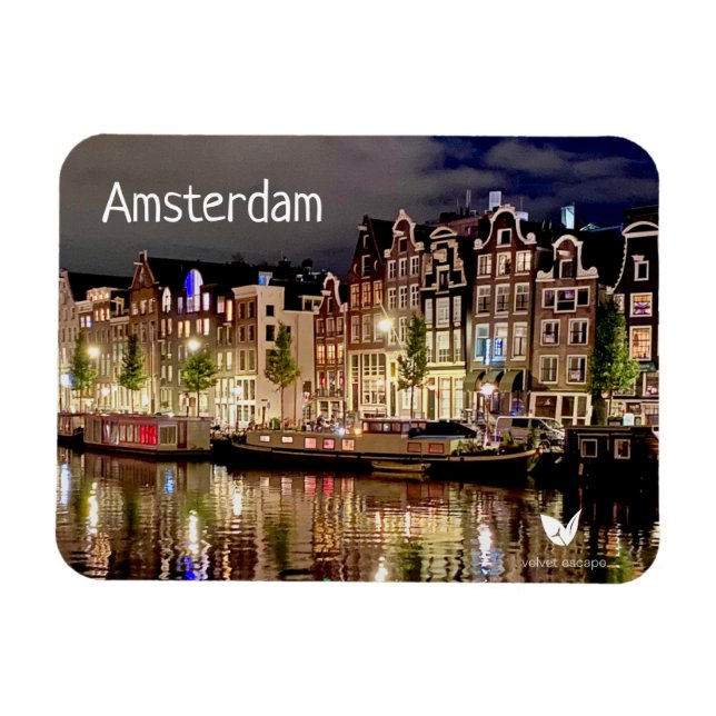 Amsterdam fridge magnet by Velvet Escape (Horizontal)