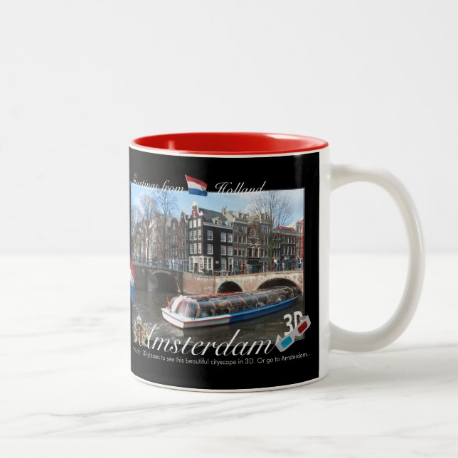 Amsterdam Holland 3D Anaglyph Mug (Right)