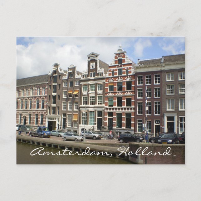 Amsterdam, Holland Postcard (Front)