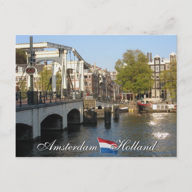 Amsterdam Holland Postcard (Front)