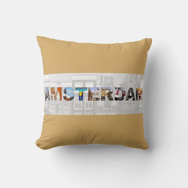 Amsterdam Holland Travel Canal Photos Cushion (Front)