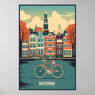Amsterdam, Holland, Travel  Poster